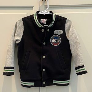UNIQLO Kids Snoopy baseball jacket, 3T
